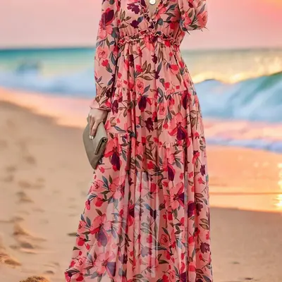 Flowy maxi dress summer best sale