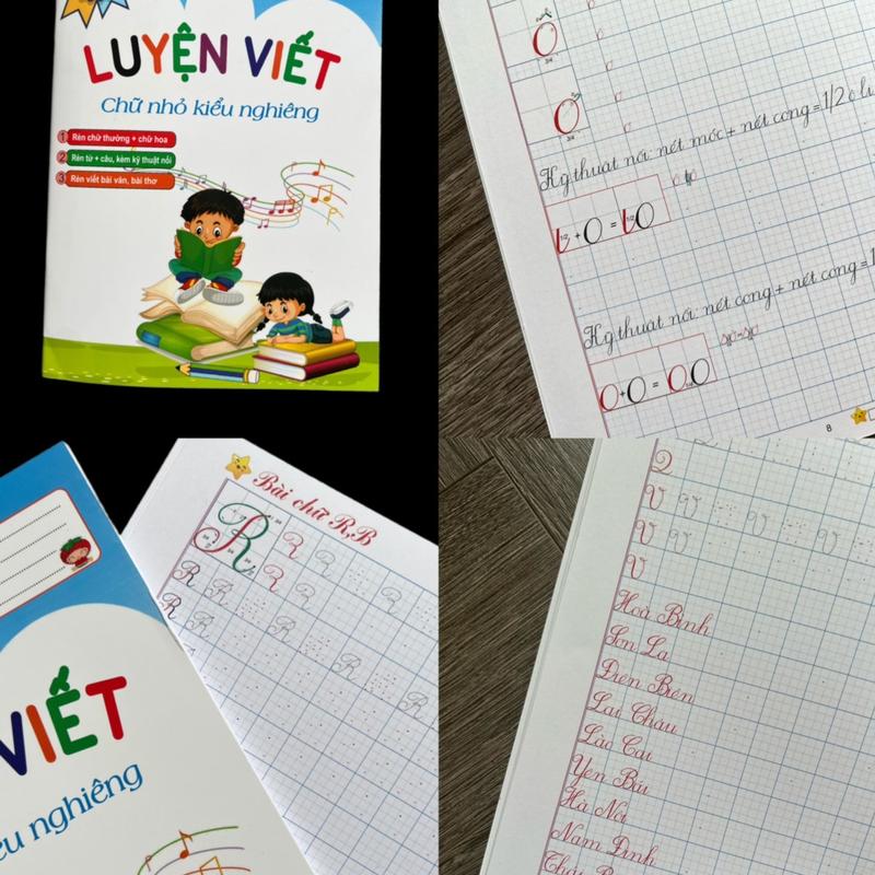 Vở luyện viết bài chữ nghiêng 60 trang