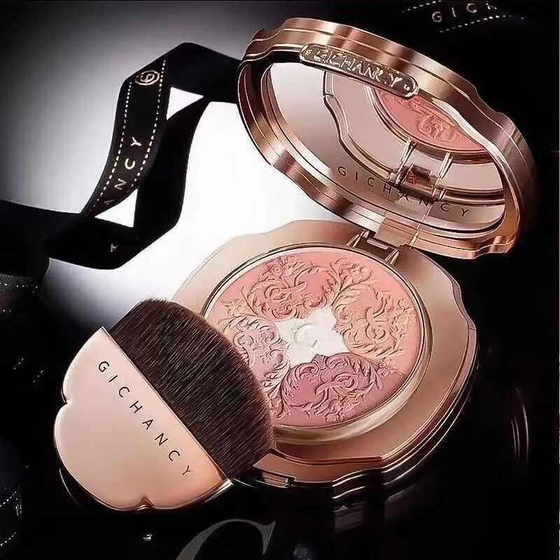 Ji Cunxi's delicate charm contrast facial makeup powder blusher three dimensional natural with highlight and color enhancement piece Cosmetic mac glow mac glow mac glow mac  blush pocket blush blush  swatches red blush liquids blush blue  blush