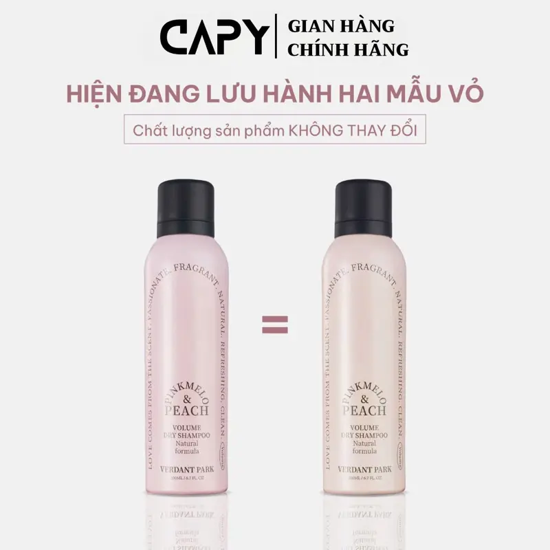 ￼[MUA 2 TẶNG 3] Dầu gội khô VERDANT PARK Pinkmelo 200ml, gội đầu khô hương trái đào ngọt 1