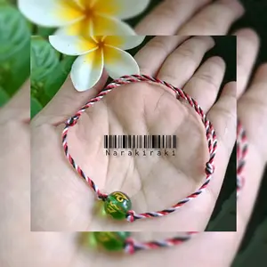 (Bisa COD) gelang tridatu 1 mantra hijau hutang lunas