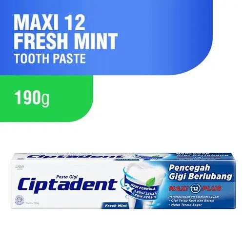 CIPTADENT Pasta Gigi 30gr 75gr 120gr 190gr | Ciptadent Toothpaste Odol by cosme murah 4