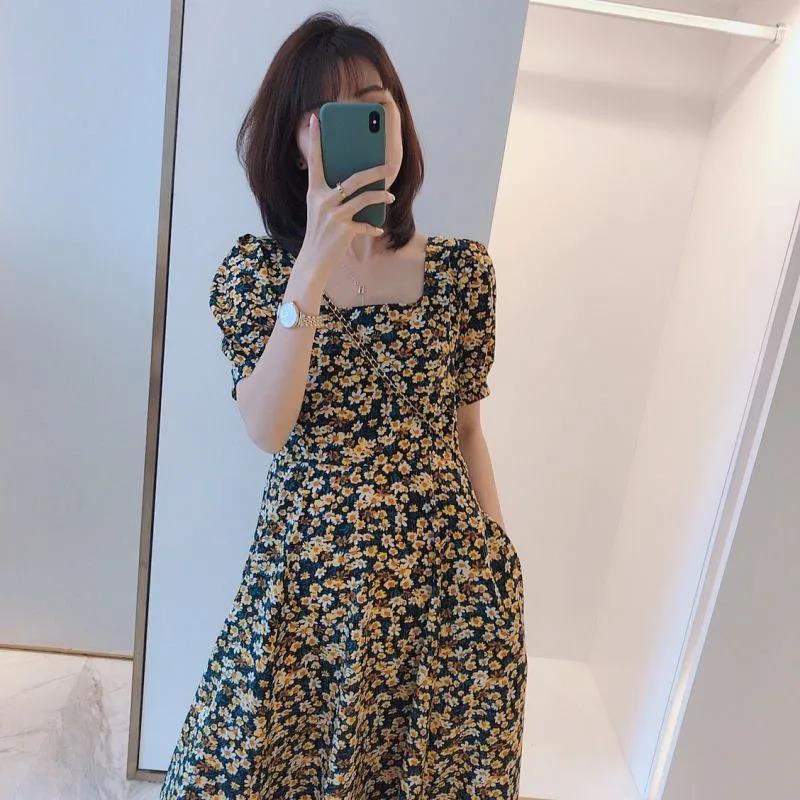 Fashion Casual Floral Women's Dress 2024 Summer New Temperament Waist-Controlled Loose plus Size Figure Flattering Women's Clothing Skirt Womenswear Elegance 7