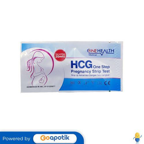 Gambar ONEHEALTH HCG ONE STEP PREGANANCY STRIP TEST PIECE dari Apotek Semangat by GoApotik Kota Medan Tokopedia