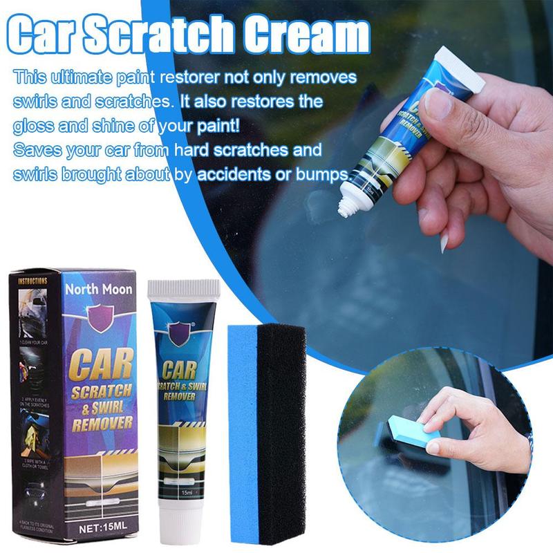 Car Paint Scratch Remover Set Scratch Repair Polishing Wax 15Ml With A Square Spounge F6S3 0