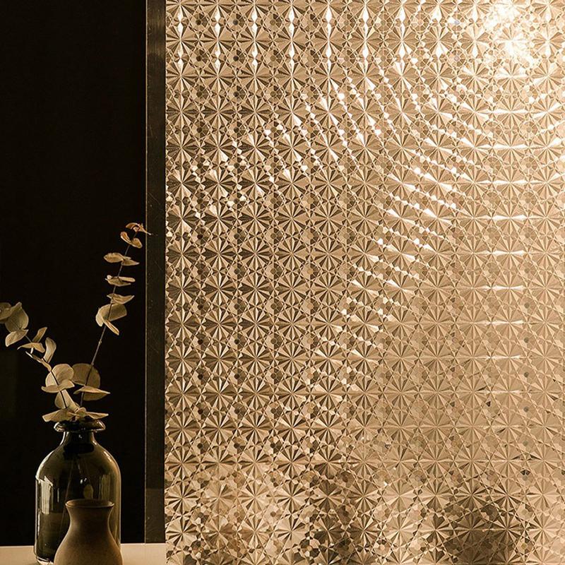 Product Introduction of Privacy Glass Self Adhesive Film Static Cling Window Sticker Glass Privacy For Bathroom Kitchen Window Home Decoration  45cm*2m 25