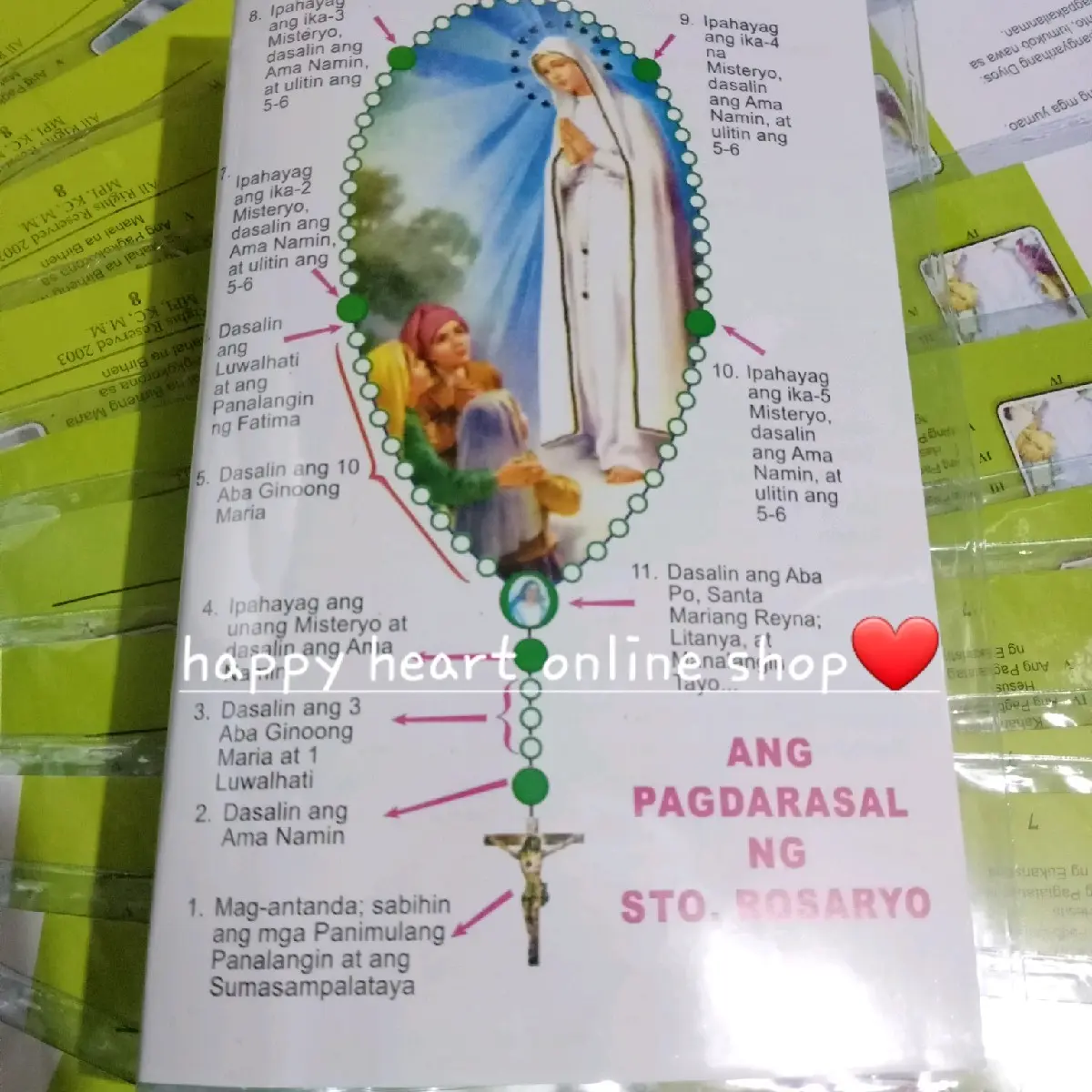 Ang Pagdarasal ng Sto.Rosario/Tagalog/Laminated Rosary Guide - TikTok ...