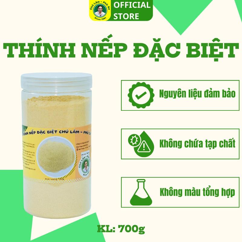 Thính gạo loại đặc biệt thương hiệu Chú Lâm Phù Sa làm nem chạo, nem thính, nem tai không không đường đậu & ngũ cốc có hữu cơ thực phẩm khô không không đường đậu & ngũ cốc ống  nổ