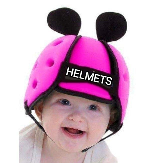 WINMAX HELMETS Mũ Bảo Hiểm Cho Bé Tập Đi, Tập Bò, Chống Va Đập Khi Ngã 06-36 Tháng Tuổi BH 06 Tháng Thun Kem