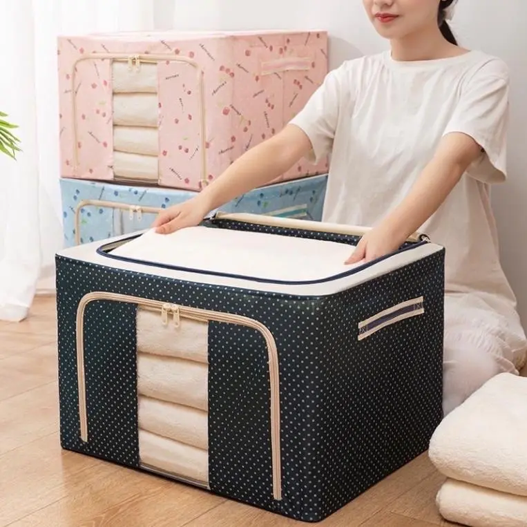 ￼️ Túi Đựng Quần Áo Khung Thép - Gấp gọn tiện lợi, bảo quản quần áo bền đẹp ngăn lắp