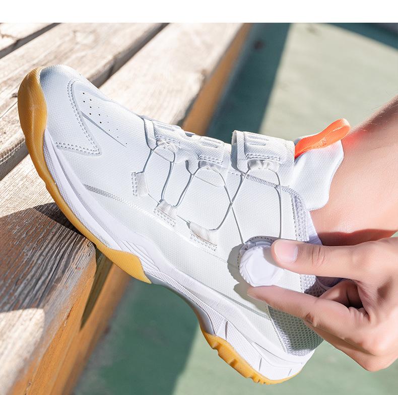 Product Introduction of In Stock Professional Badminton Shoes Tennis Shoes Volleyball Shoes Table Tennis Ball Shoes Direct Supply New Badminton Shoes Men's and Women's Professional Volleyball Shoes Non-Slip Training Shoes Shock Absorption Table Tennis Ball Shoes 6