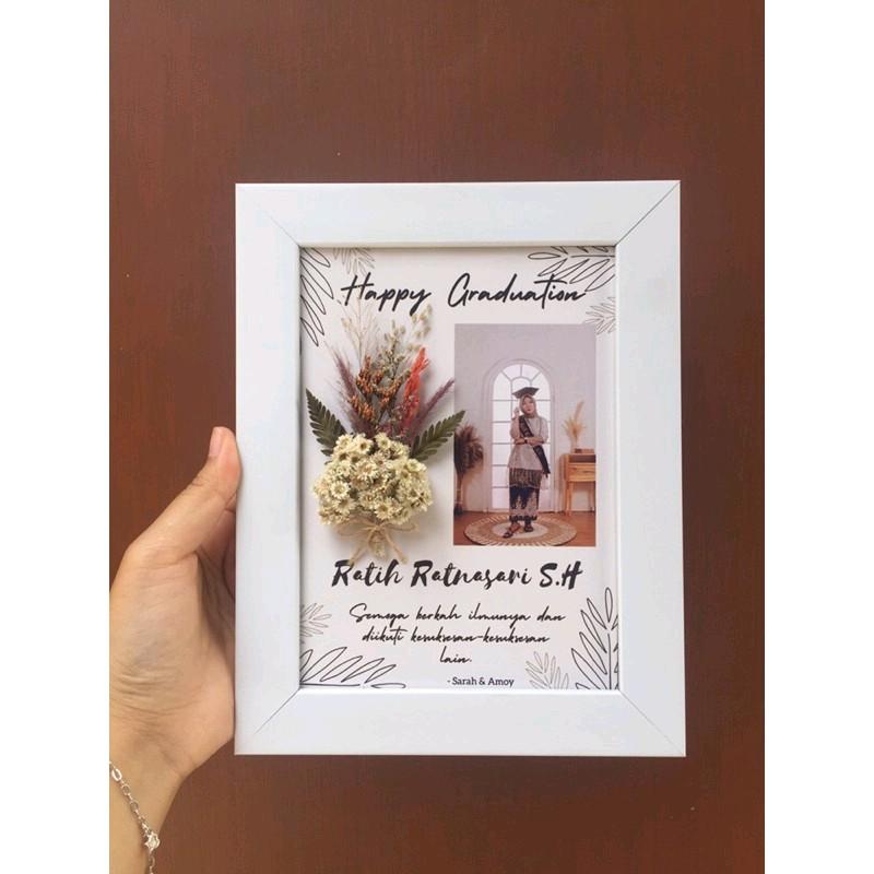 Frame Foto Edelweis Cantik Kado Wedding / Kado Wisuda / Kado Ulang Tahun / Frame 5R 0