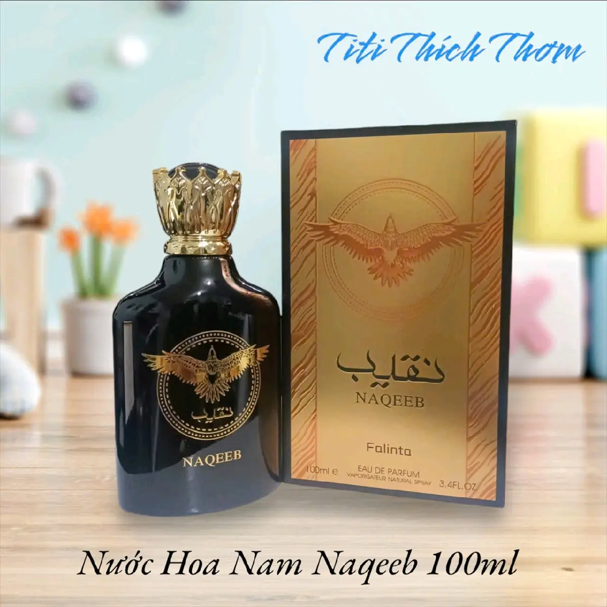 Nước Hoa Nam Naqeeb Lanita Gỗ Sang Ấm 100ml Thơm laua