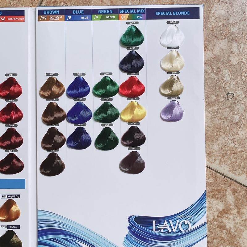 Thuốc Nhuộm Tóc Lavox 3D Collagen Tặng Kèm Bảng Màu (Giá salon ) _TDMNL 4