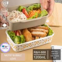 Gambar Kotak Makan 2 Layer Stackable Motif Printing Rh-888 - JAPANESE dari Ollahomeliving Kota Bogor 2 Tokopedia
