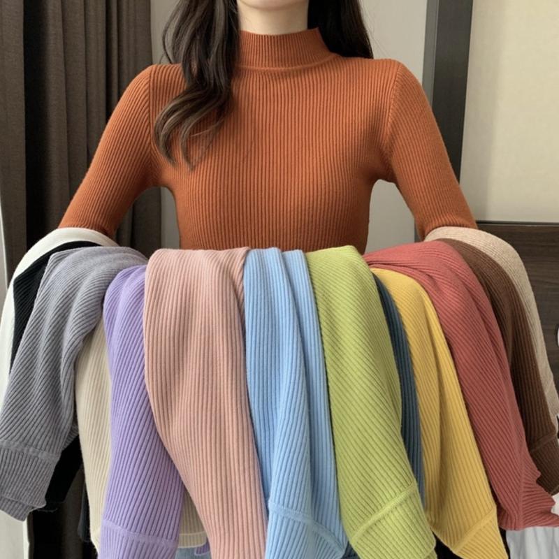 Áo len cổ lọ , áo len dài tay màu đen màu trắng giữ nhiệt cổ cao 3cm vải len QCCC dày dặn loại 1 không xù không ngứa