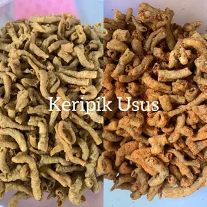 [500 Gram] Keripik Usus Ayam Merk A.M.K / Rojali & Syawal