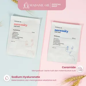Paket Mix Isi 5 Madame Gie Necessity Sheet Mask untuk Perawatan Wajah Wanita Masker Facial Acid Komedo