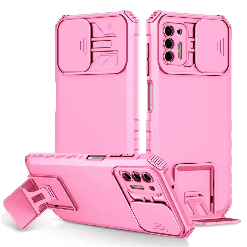 Casing OPO A1K A5S A12 A11K A7 F9 A3S A15 A15S A16 A54 A5 2020 A92020 A76 A96 Reno5 Reno64G Case Standing Auto Fokus Protector Kamera Belakang 6