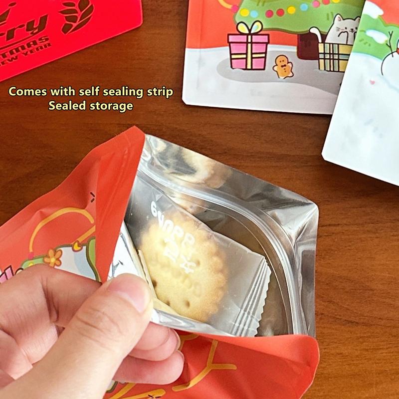 20/50Pcs Christmas Cute Dog Self Sealing Bag Card Out Hand Account Gift Packaging Bag Surprise Gift Bag 5