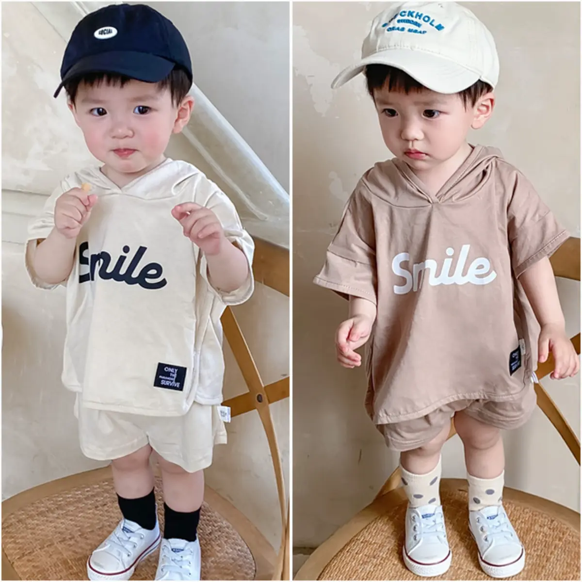 Newborn Toddler Baby Infant Boys Hoodie Top Tee + Short Pants Shorts 2pcs Clothing Set