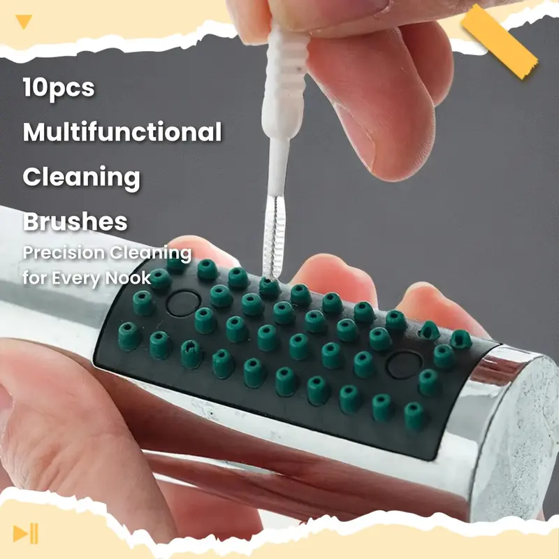 Hole Cleaning Brush, 10pcs Multifunctional Cleaning Brush for Phone Speaker Hole & Shower Head, Household Cleaning Products, Scrubbing Stick Household Items, Cleaning Bundles, Cleaning Supplies, Cleaning Tools, Keyboard Cleaning Tool 1
