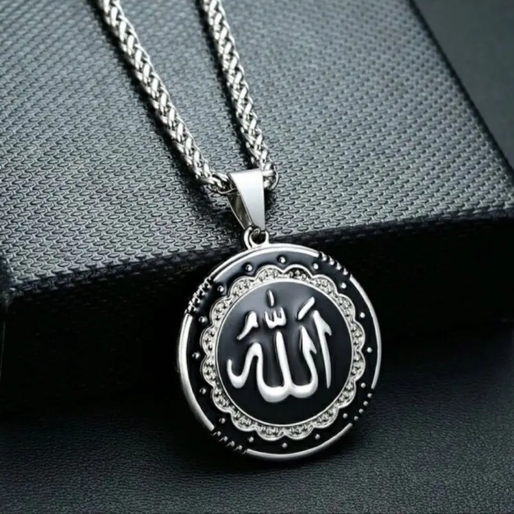 KALUNG LAFADZ ALLAH PRIA WANITA RANTAI STAINLESS - BISA COD Gold Silver