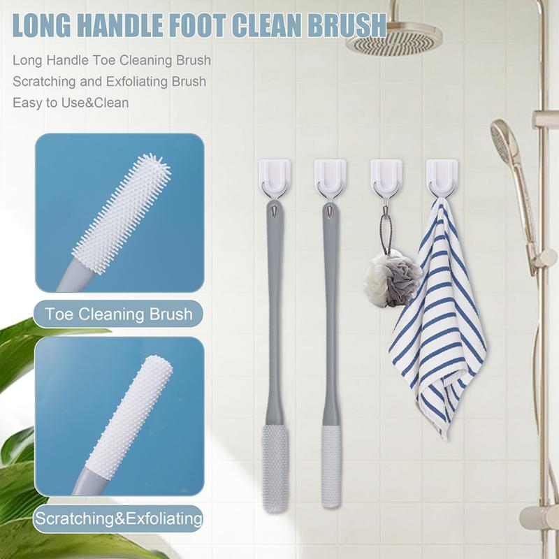 Product Introduction of Toe Cleaning Brush Foot Scrubber Exfoliating Silicone Brush Remove Dead Skin Feet Massage Brush Toe Stitch Scratching Brush 7