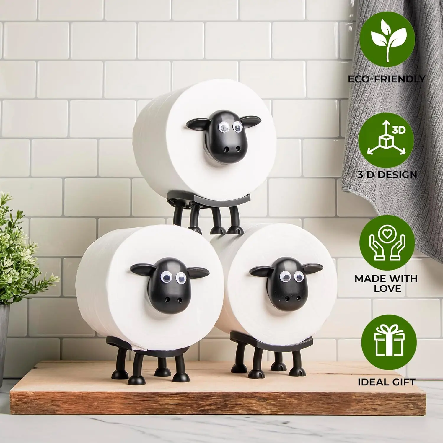 Cross-border Sheep Toilet Roll Holder Interesting sheep toilet paper holder Home creative roll holder