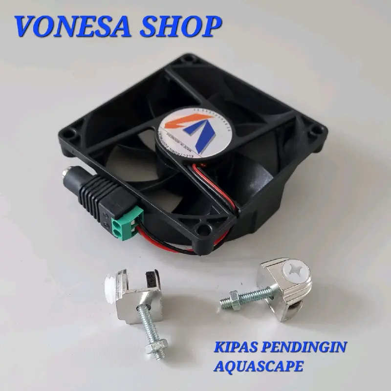 Kipas AQUASCAPE pendingin Aquarium fan cooler 12V (dengan atau tanpa adaptor) 2