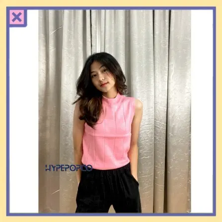 HYPEPOPCO - Brynlee Tank Top Turtleneck Tanktop Y2K Ulzzang Douyin 8
