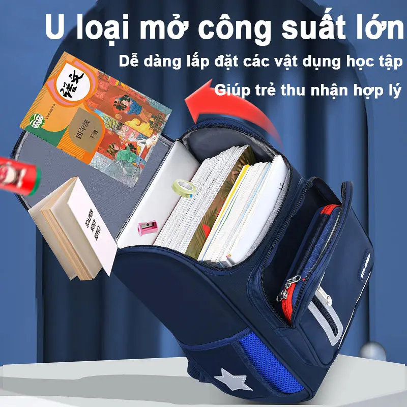 [COD] Giao hàng ba lô cho nam và nữ từ Thái Lan, học sinh tiểu học, trung học cơ sở, học sinh trung học, túi xách, túi xách 8