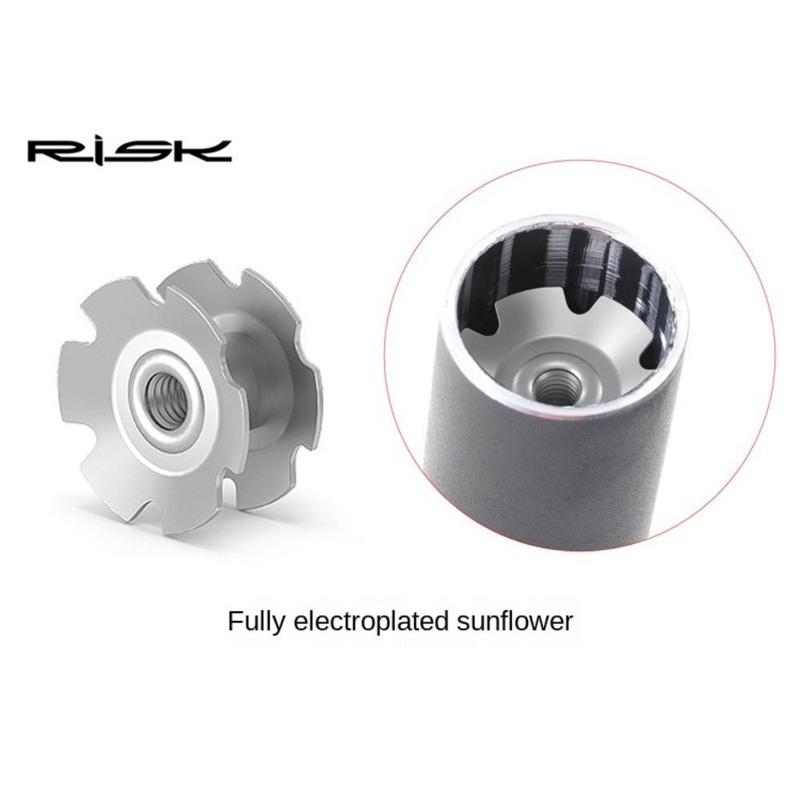 Product Introduction of New RISK Bike Headset Installer Tool Steel Disassembly Bike Star Nut Tool Bicycle Sunflower Installation Tool for MTB Road Bike 25
