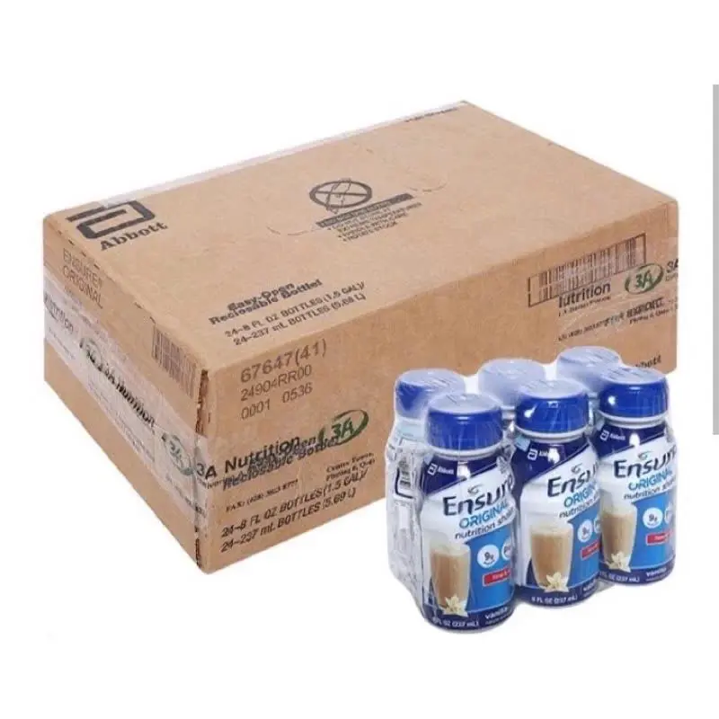 [Abbott] 1 Thùng (24 chai) Ensure pha sẵn 237ml - Dành cho người lớn - Hỗ trợ tăng cường sức đề kháng