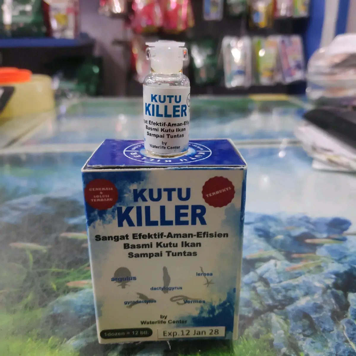 KUTU KILLER OBAT KUTU IKAN KOI KOKI DLL 1 ml