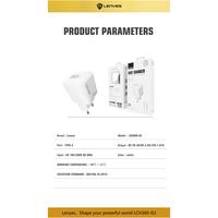 Gambar LENYES LCH360 PD 20W Fast Charging Power Delivery Adaptor Charger + Kabel Data Type C to Type C - Type C to Lightning - Type C to Lightning dari LENYES INDONESIA Kota Administrasi Jakarta Pusat 5 Tokopedia