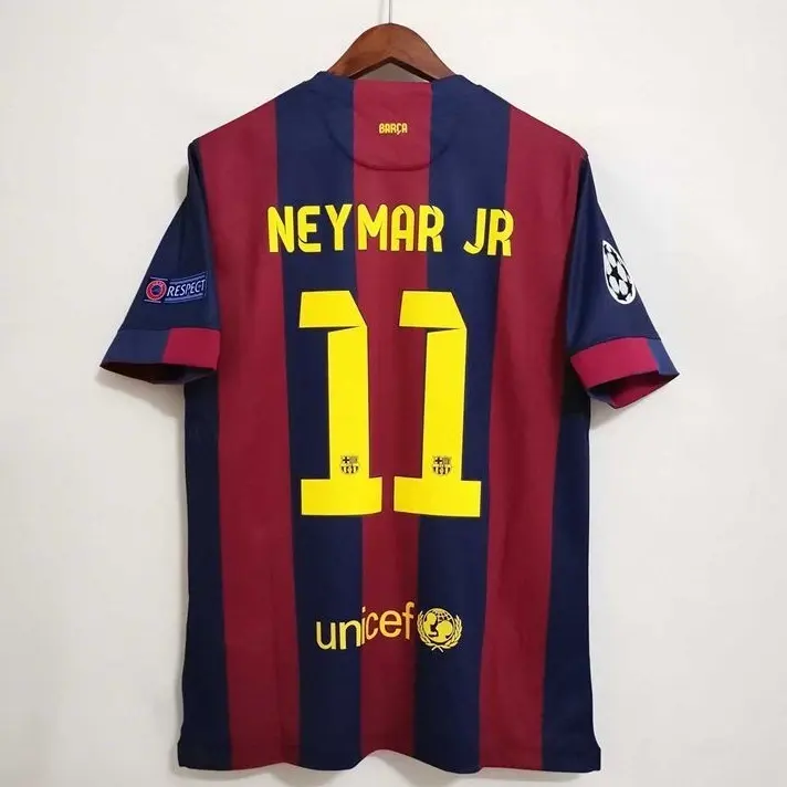 Áo Bóng Đá Barcelona, Phong Cách Cổ Điển Mới Mùa Hè, Neymar JR Mesi, Dành Cho Nam, Thiết Kế Thái Lan Top Sport Tiger