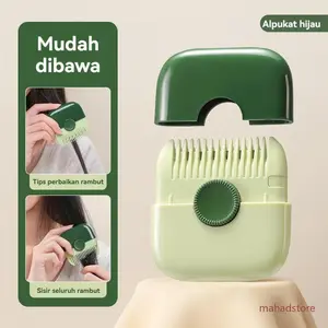 Alat cukur rambut anak 2 in 1 untuk bayi dan dewasa Pisau cukur yang aman dan senyap Sisir potong rambut portabel Set potong rambut rumah Desain garpu terpisah untuk mencegah cedera yang tidak disengaja