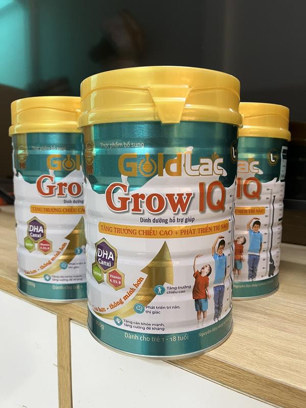 Sữa bột phát triển chiều cao - trí não Goldlac Grow IQ lon 900g 5