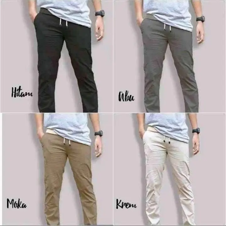 PROMO 100rb 3pcs celana chinos panjang pria original 2