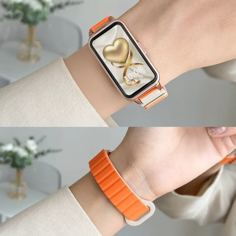 Strap for Huawei Band 10/9 Strap ukuran silikon Tali Huawei Band 8 Strap Huawei Band Waterproof  Strap strap  huawei  band  10 huawei  band  8 4