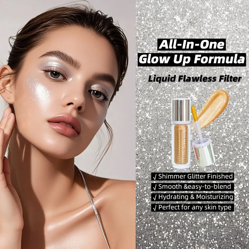 HOMEPLACE Glimmer Glow Liquid Highlight Stick – Multi Use And Luxe Radiant Shimmer Edition