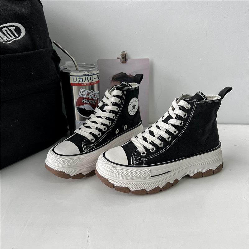 Sepatu Sneakers Boots Wanita Casual Hak Tinggi Jaemin Sport Shoes MNS982 1