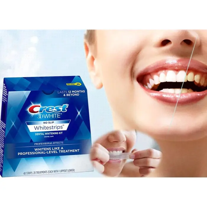 Miếng dán trắng răng Crest 3D White Professional Effects - Mỹ 1
