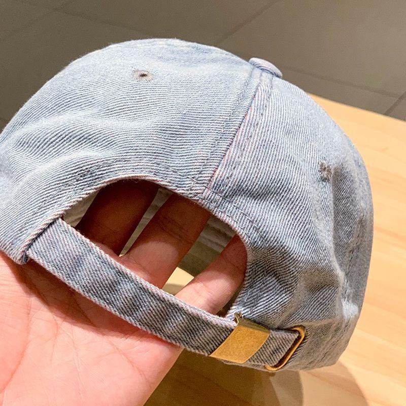 Product Introduction of Mũ Bóng Chày Denim, Phong Cách Cổ Điển Màu Trơn Thời Trang Cá Tính, Mũ Lưỡi Trai Rách, Thiết Kế Lỗ, Hợp Xu hướng Cho Nam Và Nữ, Phong Cách Hip-Hop Đường Phố, Mũ Chống Nắng Hat Cap 5