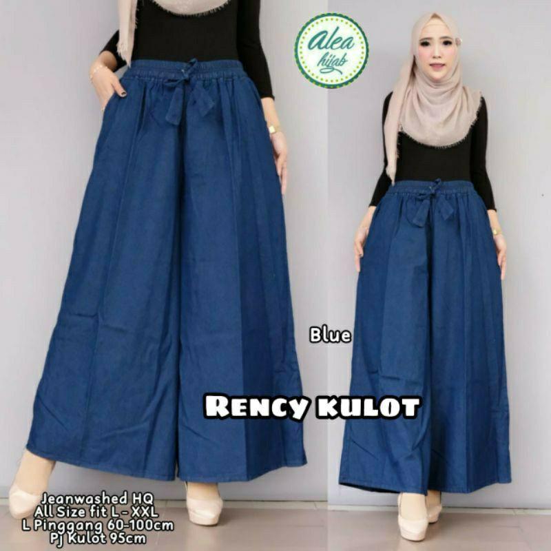 Celana Kulot Jeans jumbo BIG Size // Celana Panjang kulot jeans murah