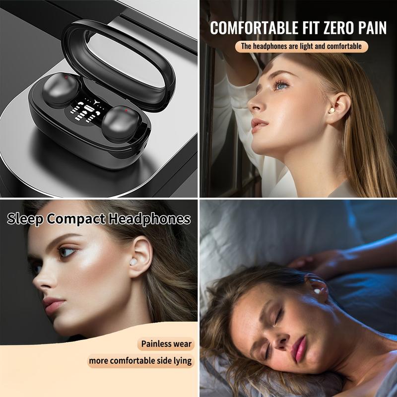 Tai nghe ẩn vô hình, siêu nhỏ, thích hợp cho tai nghe ngủ không dây Nhỏ Giảm tiếng ồn trong tai Nhỏ Tai nghe ngủ, tai nghe vô hình 2