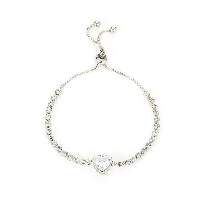 Product Introduction of New Product Fashion Love Zircon Small Fresh Imitation Big Brand Simple Dia-studded Ladies Bracelet 26