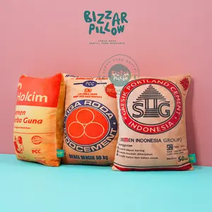 Bizzarpillow Bantal Semen Tempel Custom size M Kain Yelvo Hadiah / Gift BZ083