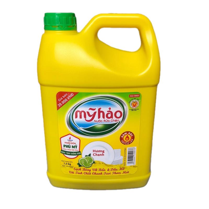 Nước Rửa Chén Mỹ Hảo Hương Chanh 1,5 kg - Làm Sạch Hiệu Quả 1